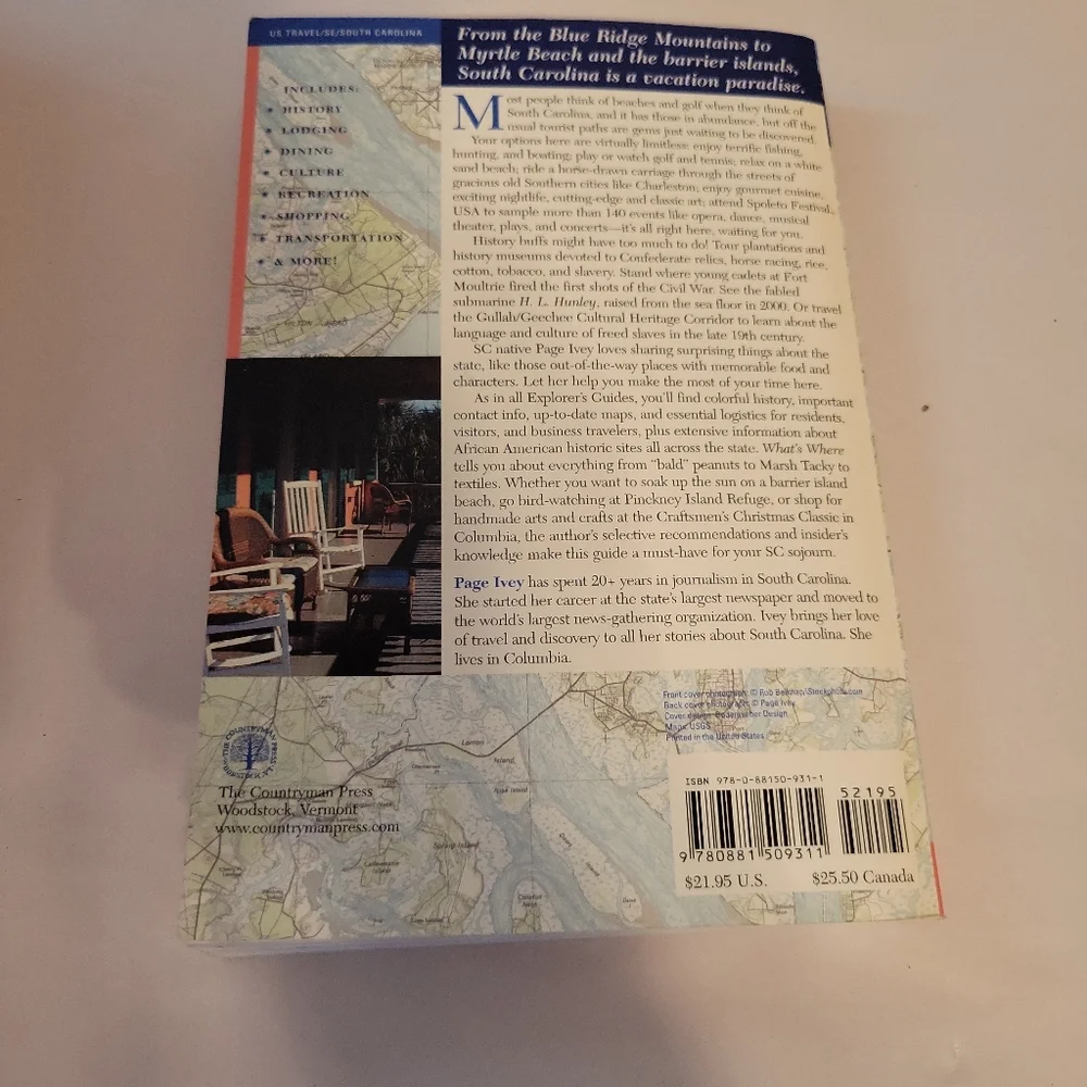An Explorer's Guide South Carolina Book